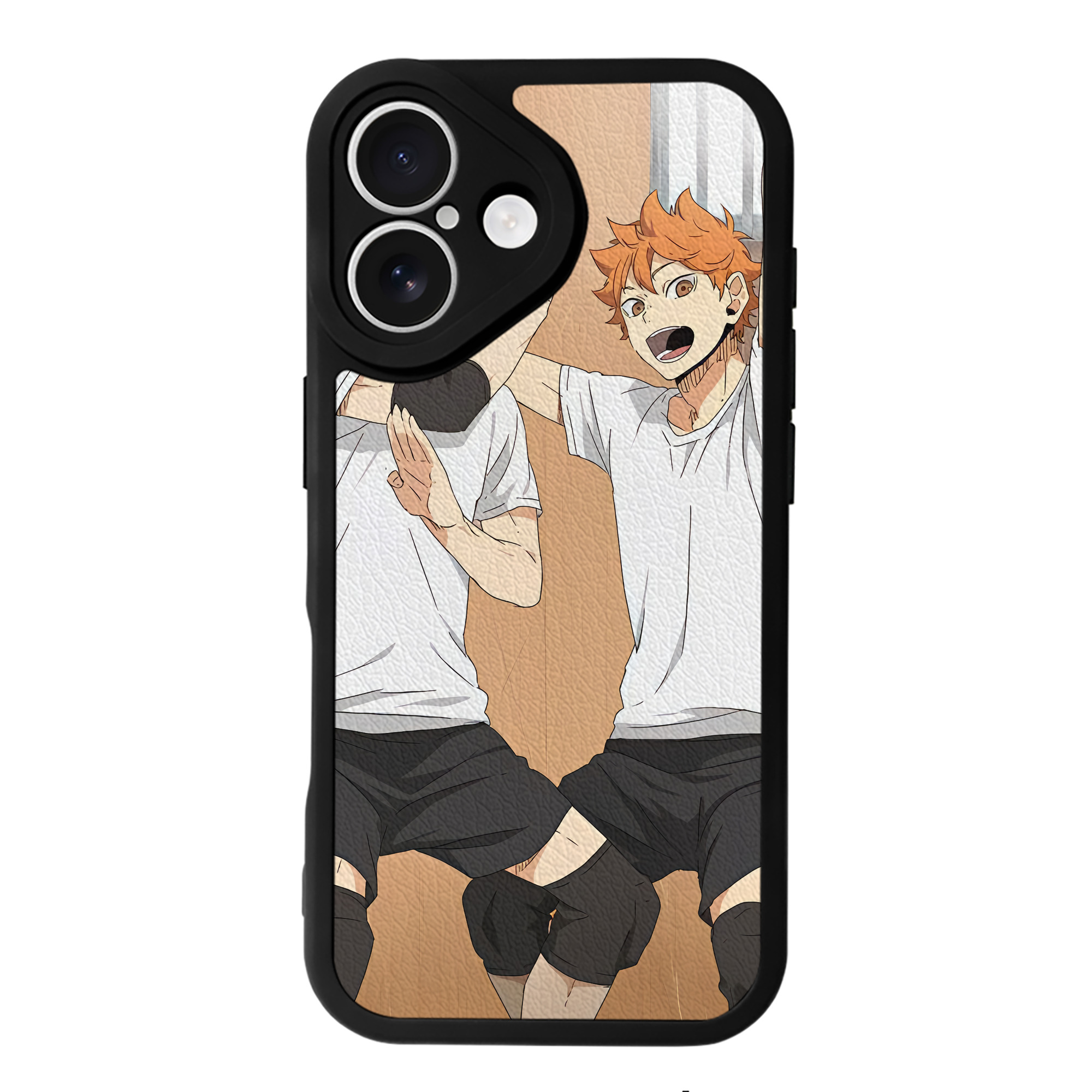 （画像用） ハイキュー!! Haikyu!! 【iPhone 16シリーズ対応】シリコンスマホケース（レザー調） 材質：シリコン
